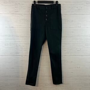 Sundays NYC 713 Dark Blue High Rise Button Fly Pants Size 27